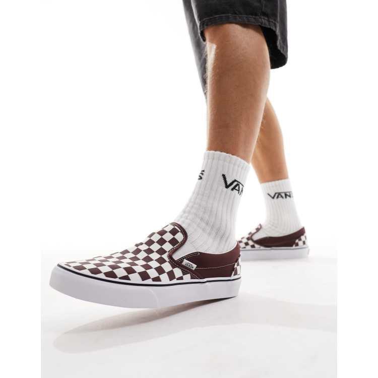 Checkered slip on vans near me hotsell