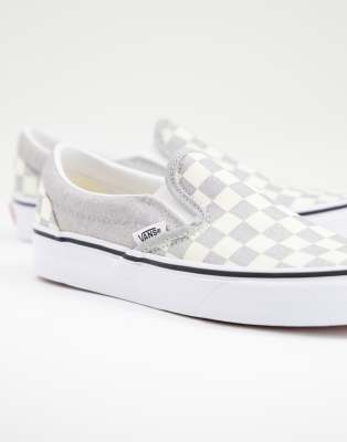 vans grey slip ons