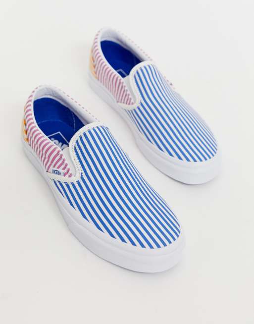 Vans deck club slip on 2024 mixed stripes