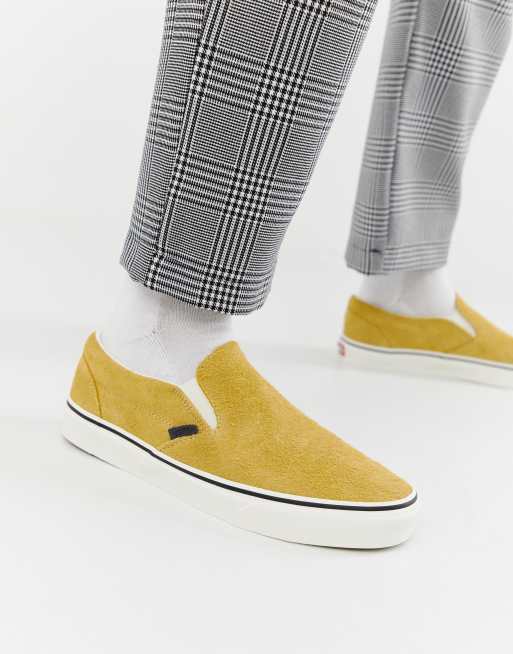 Yellow best sale suede vans