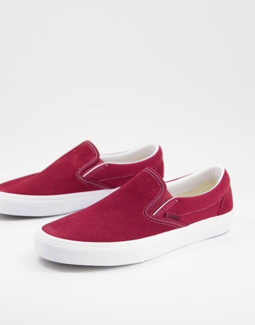 Slip on on sale vans bordeaux