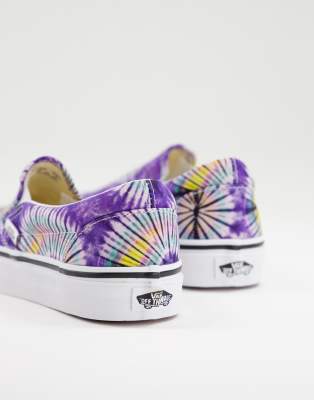 violet slip on vans