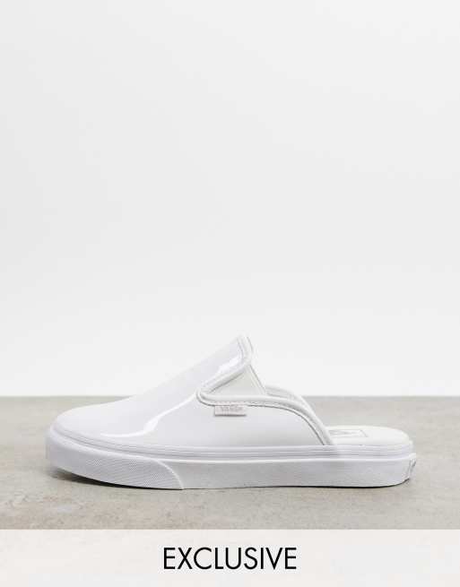 Vans mule clearance white