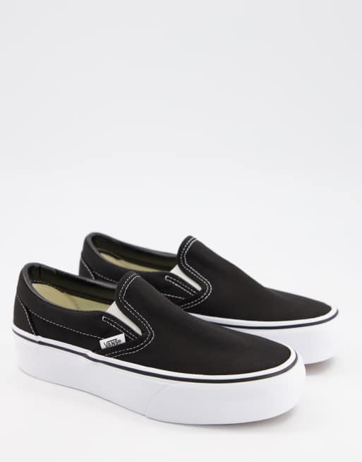 Vans Slip-On Platform 2.0 sneakers in black | ASOS