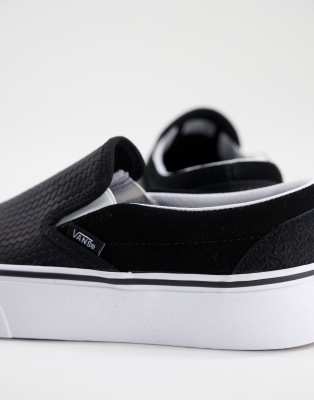 black suede vans slip ons