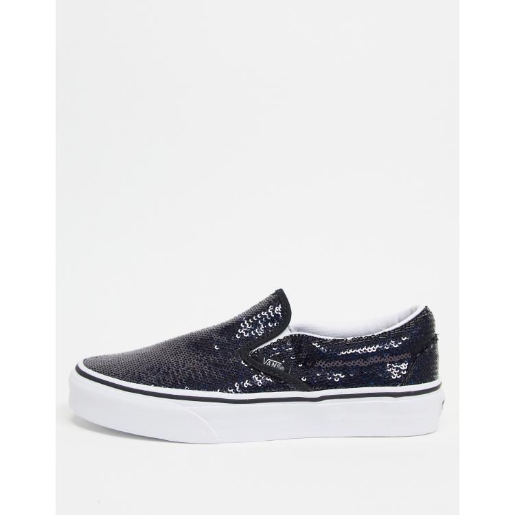 Sparkly slip on vans deals