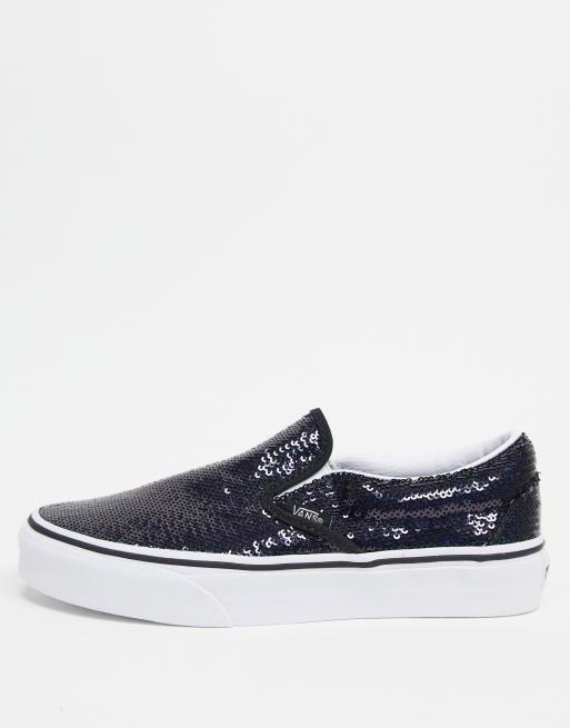 Vans Slip-On sequin sneakers in black