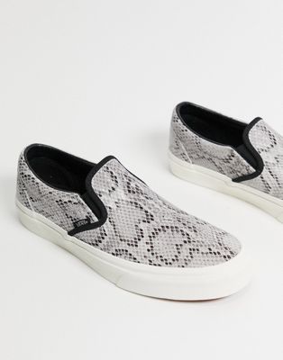 Vans Slip-On Snake sneakers in grey - ASOS Price Checker