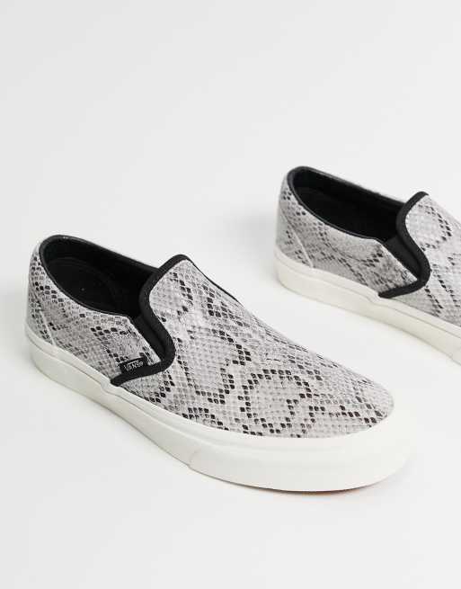 svag impuls aritmetik Vans Slip-On Snake trainers in grey | ASOS