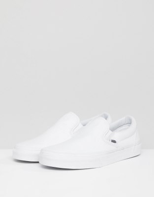 slip on white van