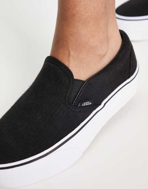 Vans Slip On Stackform Instappers van geribbeld gebreide stof