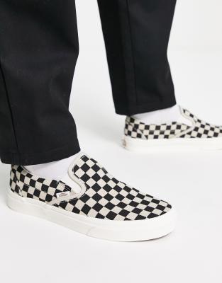 Vans Slip-On theory trainers in checkerboard