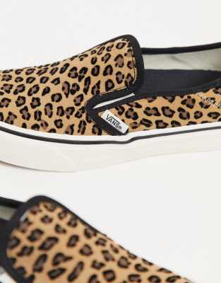 mini leopard vans slip on