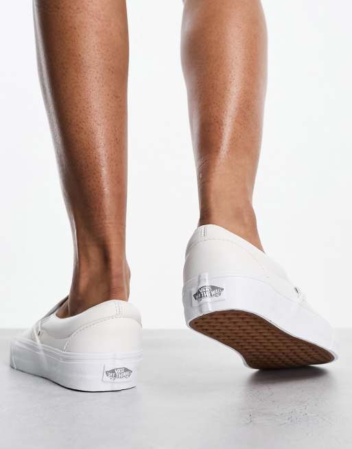 Vans slip shop on blanche homme