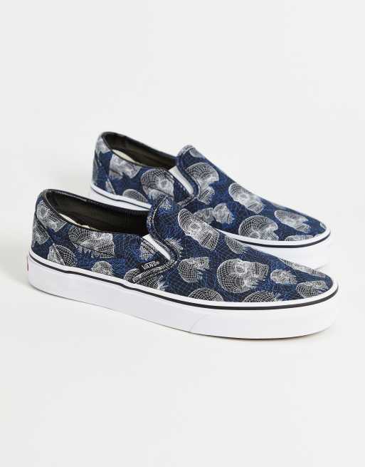 Vans Slip-On Wireframe Skulls sneakers in black