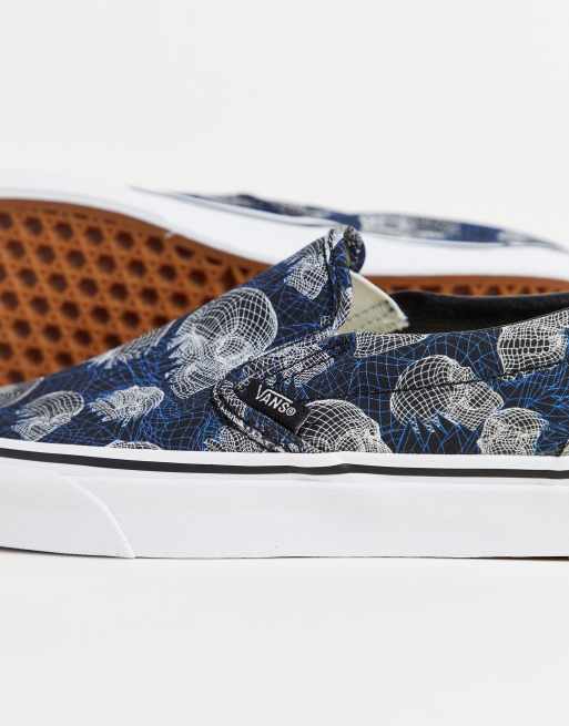 Slip on best sale vans skull