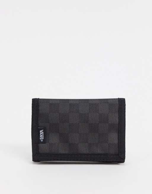 Vans Slipped checkerboard wallet in black 
