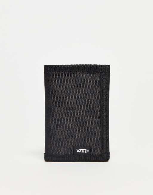 Vans slipped wallet in black checkerboard 