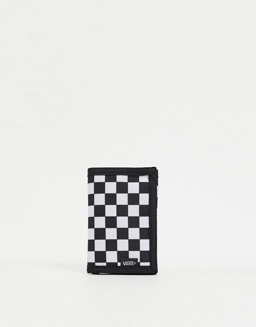 Vans Slipped wallet in black/white checkerboard | ASOS