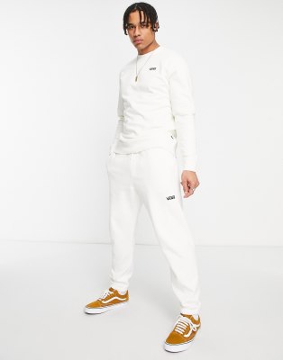 Vans Small Logo fleece joggers in cream - ASOS Price Checker