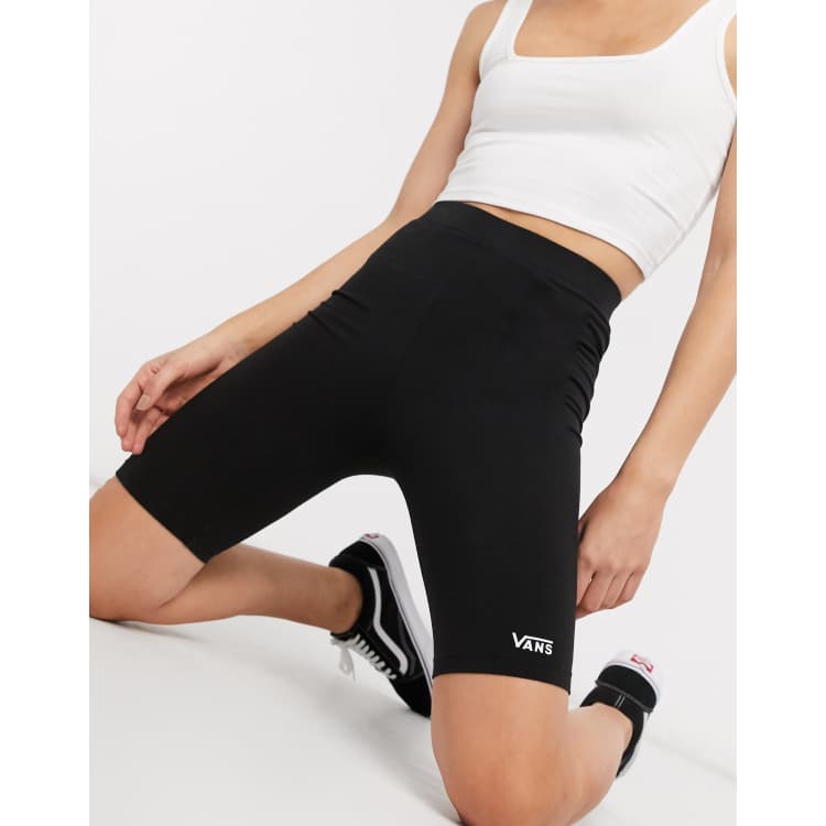 overeenkomst Aanhankelijk Behandeling Vans small logo legging shorts in black - part of a set | ASOS