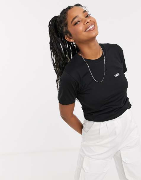Vans small logo t-shirt in black - view 1