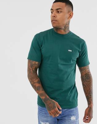 Vans small logo t-shirt in green | ASOS