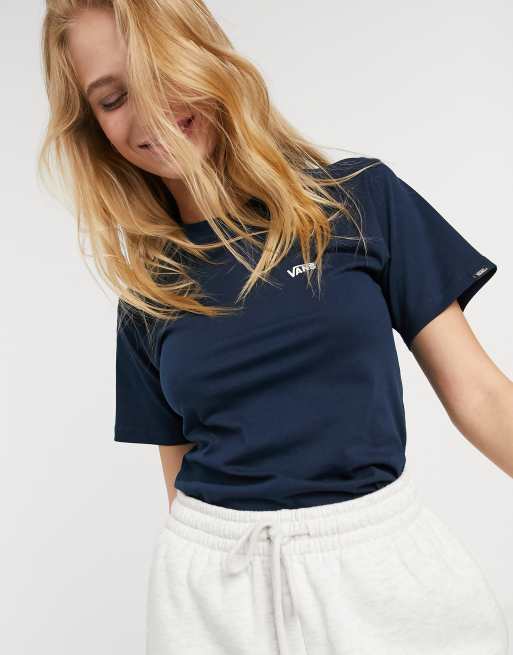 Vans t shirt womens on sale navy