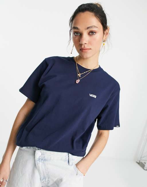 Vans t shirt womens navy new arrivals