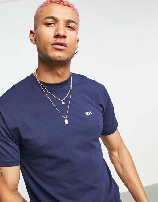 Vans navy cheap t shirt