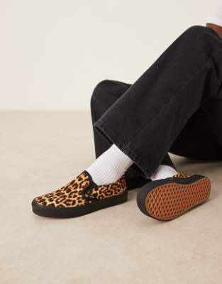 Vans - Sneaker zum Reinschlüpfen mit Leopardenmuster-Bunt
