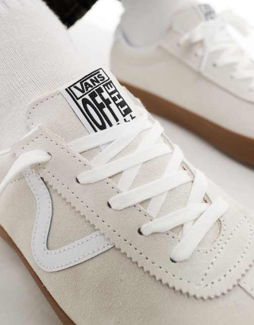 Vans Sneakers sportive bianco sporco con suola bassa in gomma