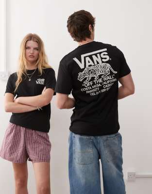 Vans - Sneaky - T-Shirt in Schwarz mit Grafikprint auf der Rückseite