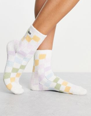 Vans socks in pastel check