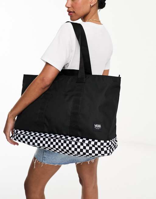 Vans black shop tote bag