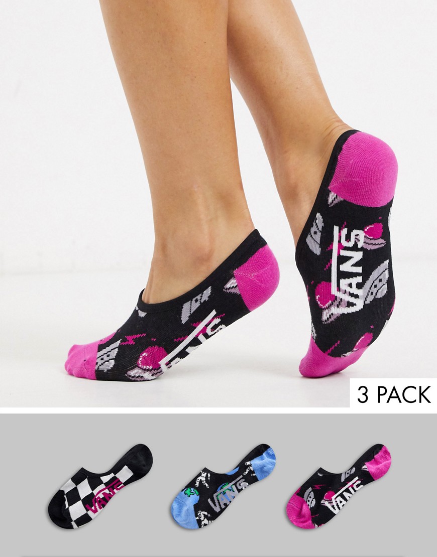 Vans - Space Canoodles - Set van 3 sokken in verschillende kleuren-Multi