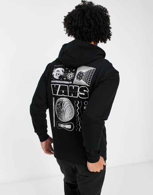 Vans - Space Void - Hoodie met print op de achterkant in zwart 