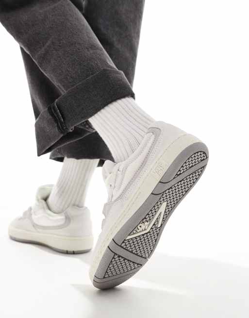 Vans speed chunky trainers in light grey and off white, 3 of 5