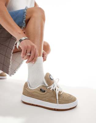 Vans speed chunky trainers in tan with gum sole detail-Brown