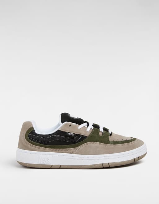 Vans – Speed Is – Sneaker in Beige und Grün