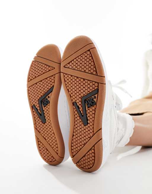 Vans - Speed - Sneakers bianche con suola in gomma spessa, 3 di 5