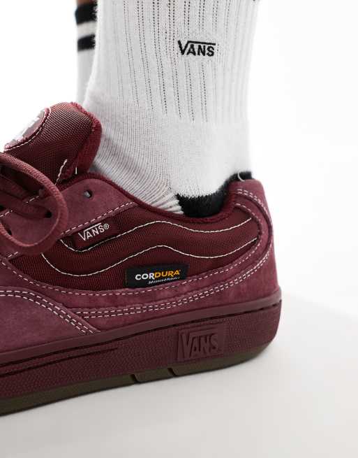 Vans - Speed - Sneakers met Cordura in bordeauxrood, 4 van 5