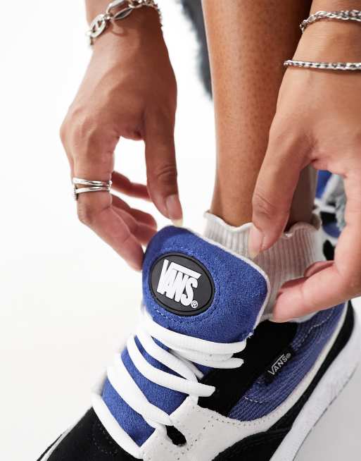 Vans - Speed - Sneakers met dikke zool in zwart en marineblauw, 3 van 5