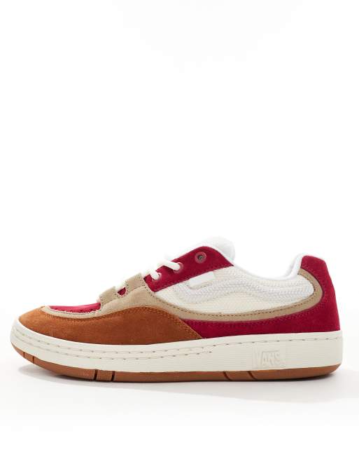 Vans Speed sneakers with pink detail in white, 2 of 5