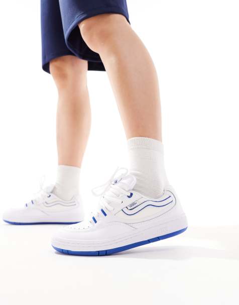 Vans Speed trainers in white and blue - view 1