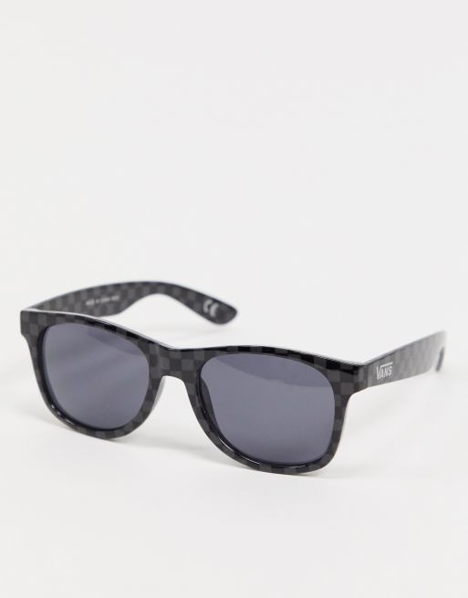 vans spicoli 4 checkerboard sunglasses in clear