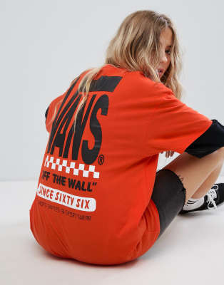 vans shirt orange
