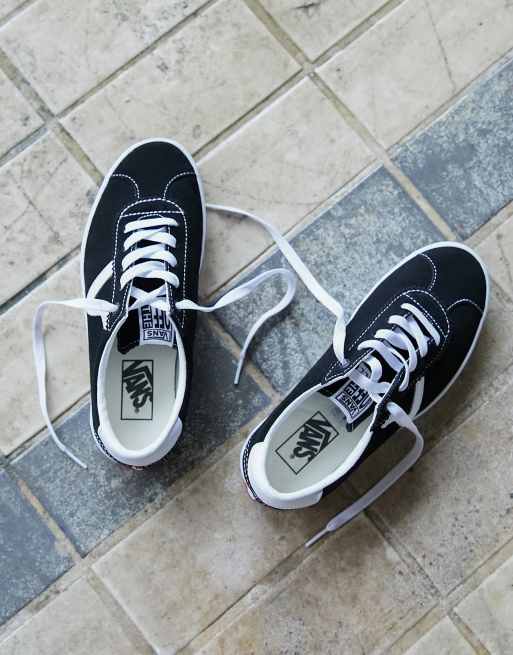 Vans - Sport - Lave og sorte sneakers med hvid sål, 2 af 7
