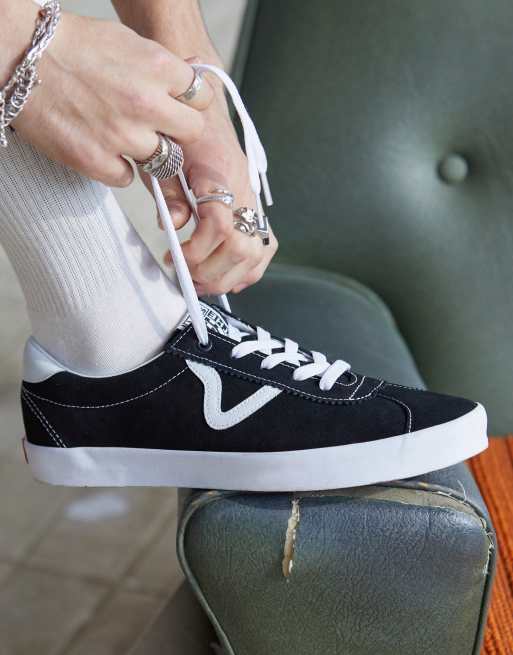 Vans - Sport - Lave og sorte sneakers med hvid sål, 4 af 7