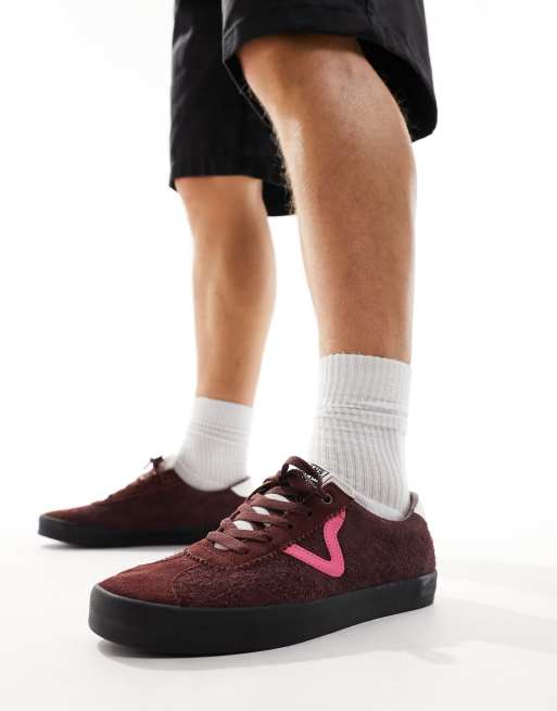 Vans sport low sneakers in brown and pink